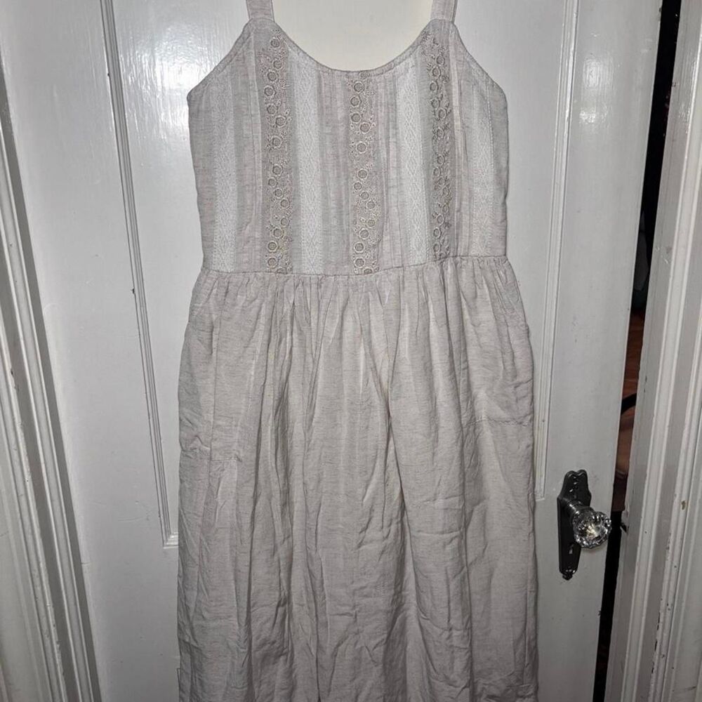 Unbranded Women's White and Cream Dress